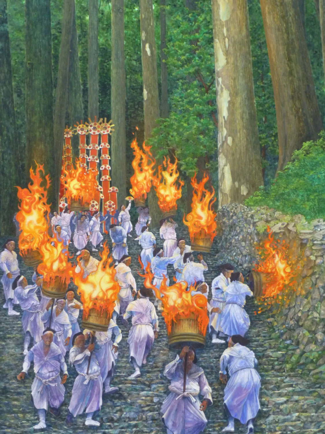 熊野火祭（部分）